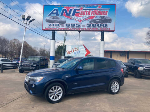 2017 BMW X3 for sale at ANF AUTO FINANCE in Houston TX