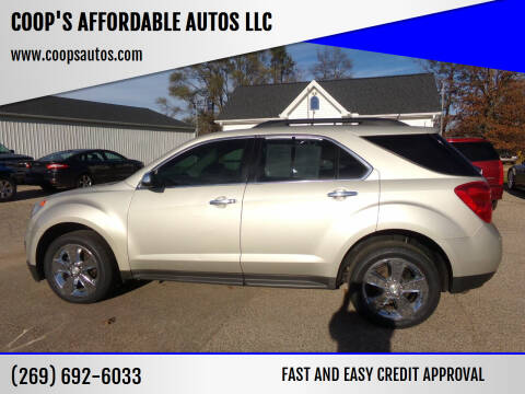 2015 Chevrolet Equinox for sale at COOP'S AFFORDABLE AUTOS LLC in Otsego MI