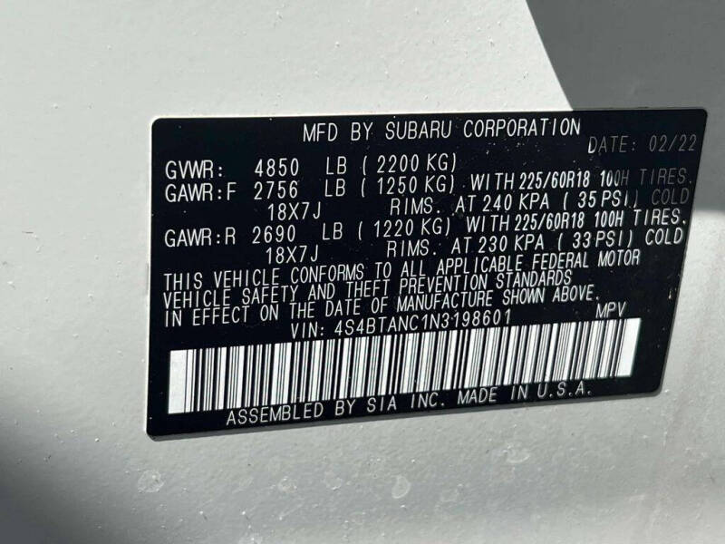 2022 Subaru Outback Limited