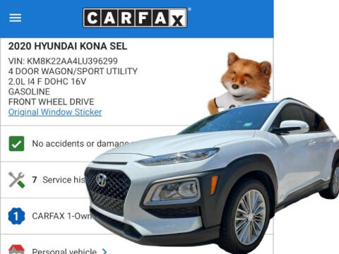 2020 Hyundai Kona for sale at Simply Auto Sales in Palm Beach Gardens FL
