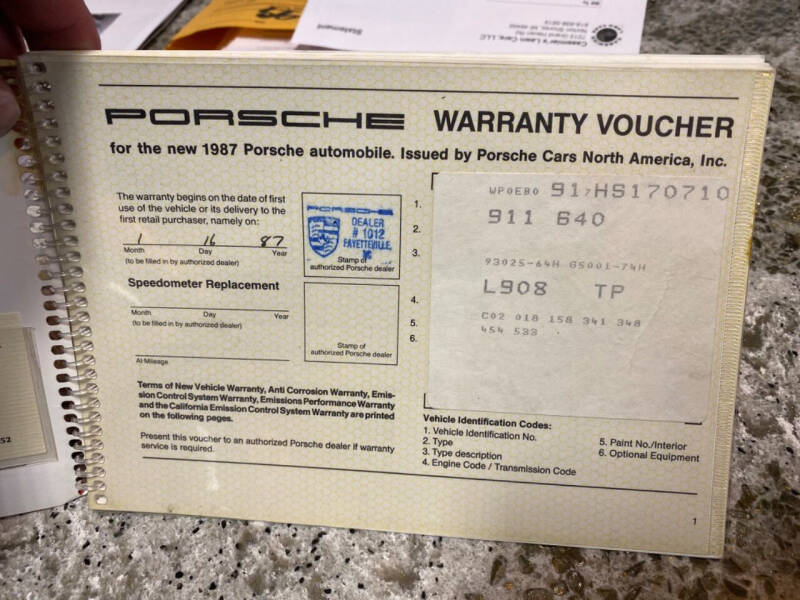 1987 Porsche 911 Carrera