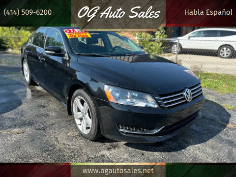 2014 Volkswagen Passat for sale at OG Auto Sales in Milwaukee WI