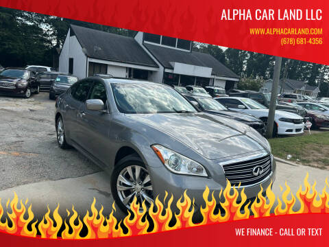 2013 Infiniti M37 for sale at Alpha Car Land LLC in Snellville GA