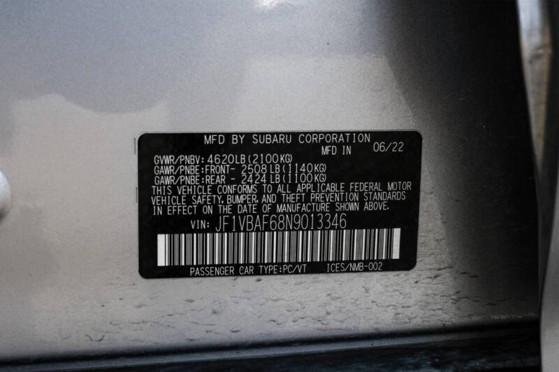 2022 Subaru WRX Premium