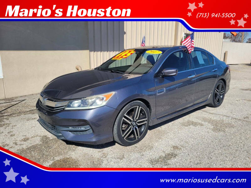 2017 Honda Accord for sale at Mario's Houston in Houston TX