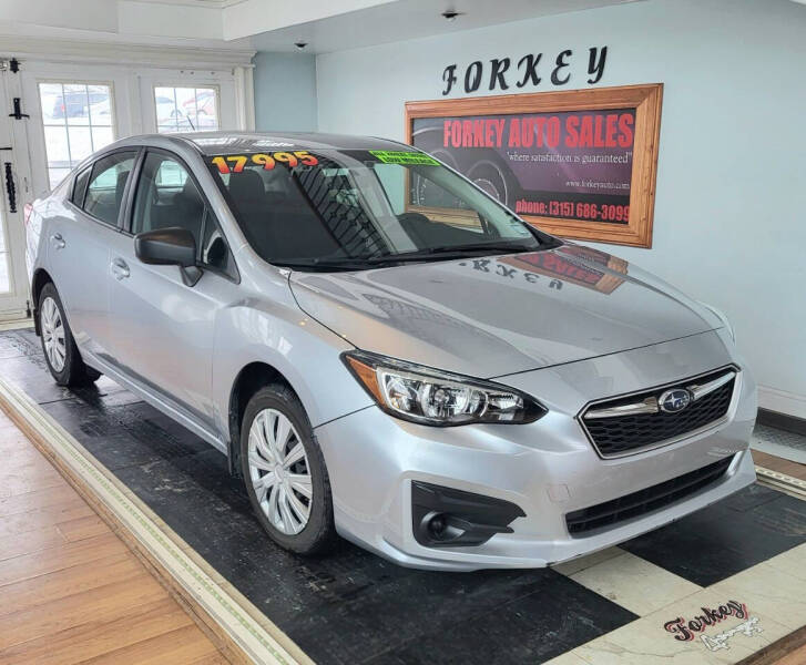2019 Subaru Impreza for sale at Forkey Auto & Trailer Sales in La Fargeville NY