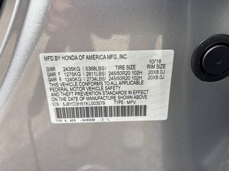 2019 Acura MDX w/Tech