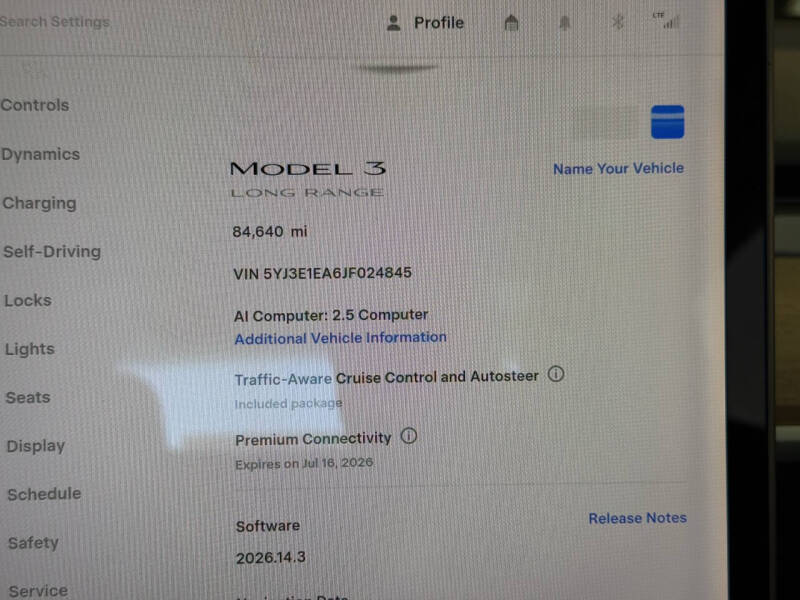 2018 Tesla Model 3 Long Range
