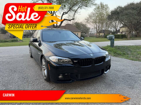 2013 BMW 5 Series for sale at CARWIN in Katy TX