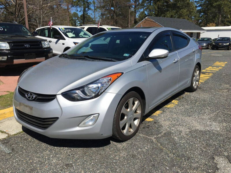 2012 Hyundai Elantra for sale at Bahia Auto Sales in Chesapeake VA