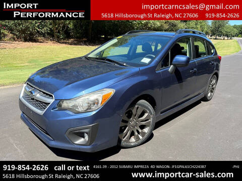 2012 Subaru Impreza for sale at Import Performance Sales in Raleigh NC