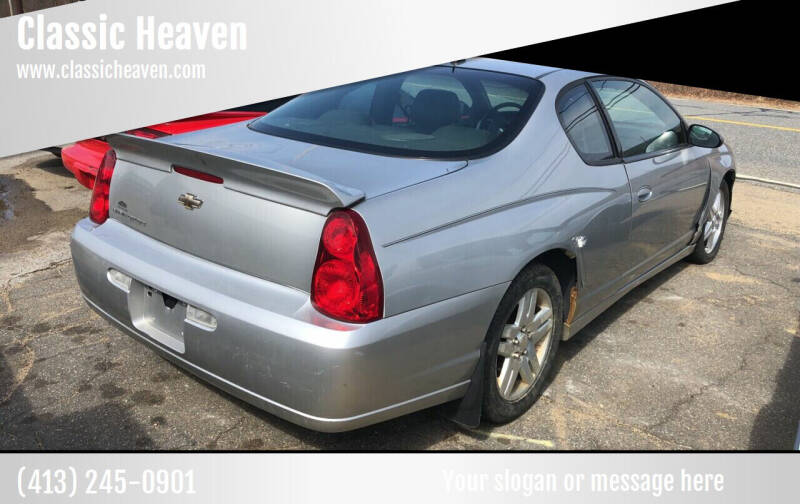 2007 Chevrolet Monte Carlo for sale at Classic Heaven Used Cars & Service in Brimfield MA