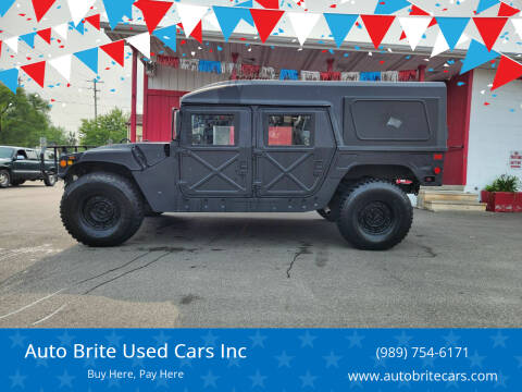 1991 AM General Humvee Miltary Hummer for sale at Auto Brite Used Cars Inc in Saginaw MI