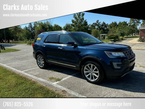 2016 Ford Explorer for sale at Clarks Auto Sales in Connersville IN