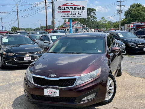 2013 Kia Optima for sale at Supreme Auto Sales in Chesapeake VA