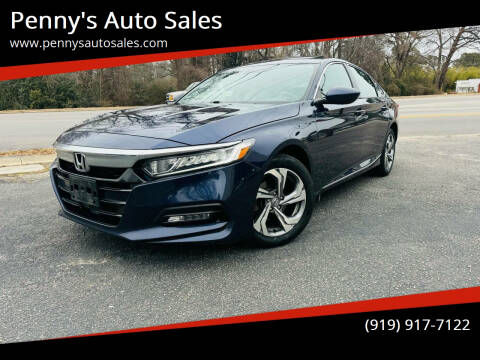 2019 Honda Accord for sale at Penny's Auto Sales in Wendell NC