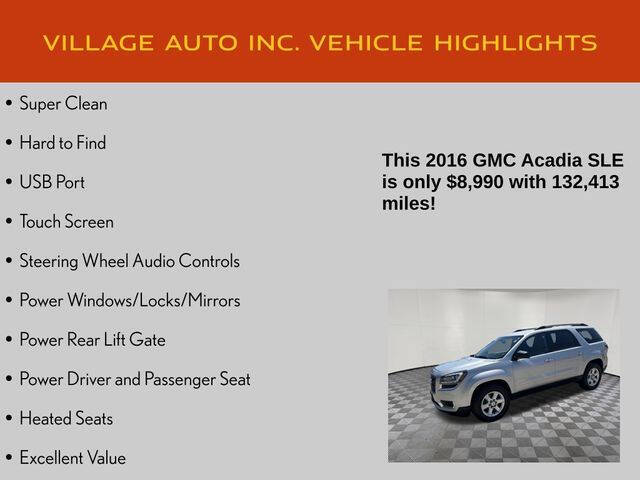 2016 GMC Acadia SLE-2