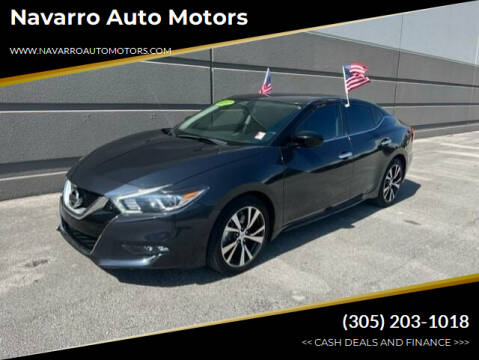 2017 Nissan Maxima for sale at Navarro Auto Motors in Hialeah FL