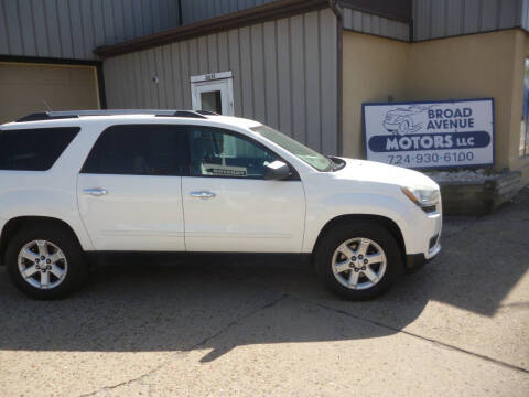 2015 GMC Acadia for sale at Broad Avenue Motors LLC in Belle Vernon PA
