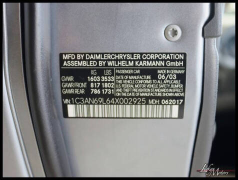 2004 Chrysler Crossfire