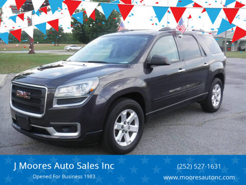 2016 GMC Acadia for sale at J Moores Auto Sales Inc in Kinston NC