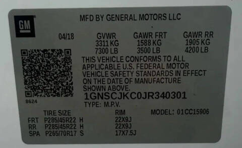 2018 Chevrolet Suburban Premier