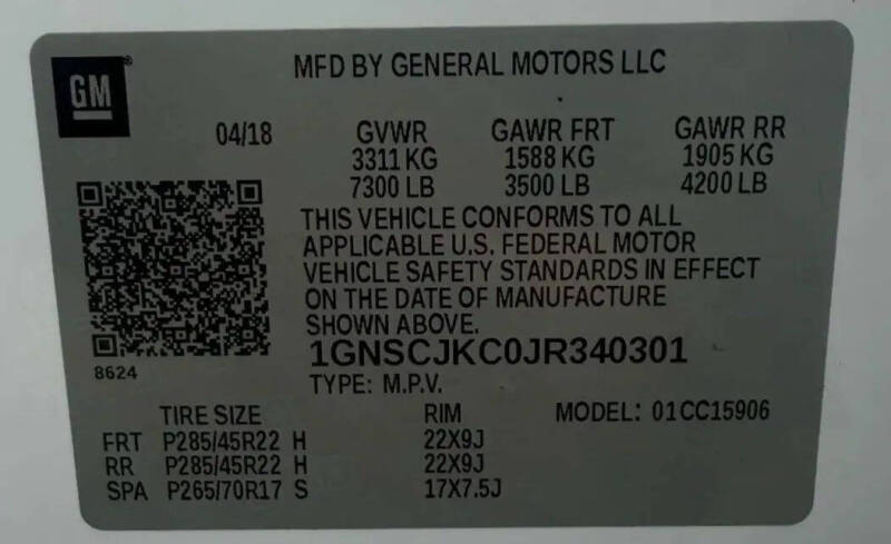 2018 Chevrolet Suburban Premier