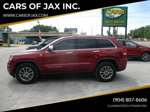 2015 Jeep Grand Cherokee for sale at CARS OF JAX INC. in Jacksonville FL