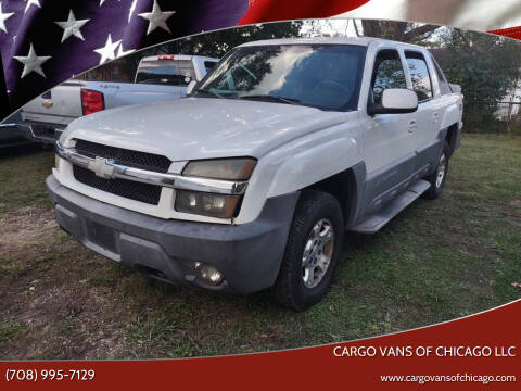 2002 Chevrolet Avalanche for sale at Cargo Vans of Chicago LLC in Bradley IL