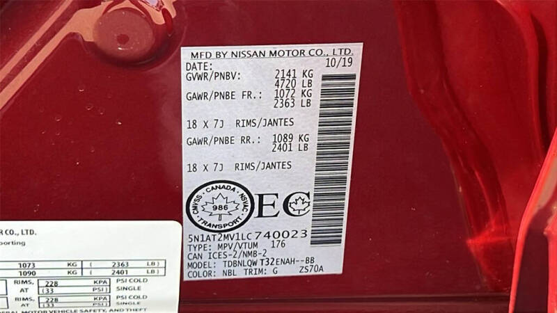 2020 Nissan Rogue SV