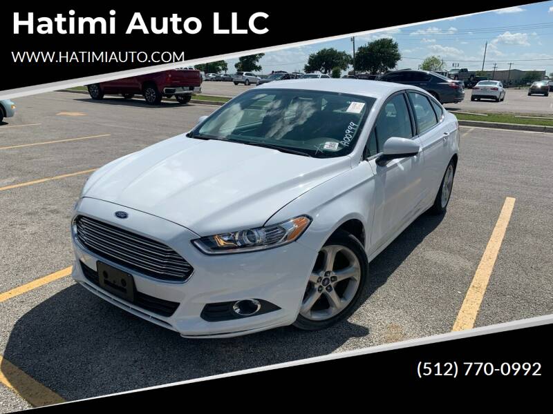 2016 Ford Fusion for sale at Hatimi Auto LLC in Buda TX