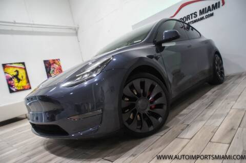 2020 Tesla Model Y for sale at AUTO IMPORTS MIAMI in Fort Lauderdale FL