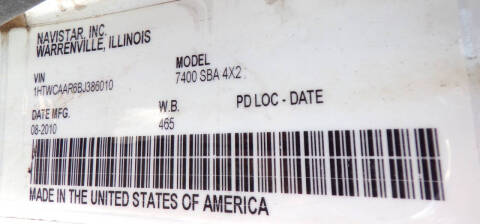 2011 International 7400 NAVISTAR