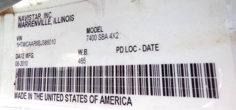 2011 International 7400 NAVISTAR