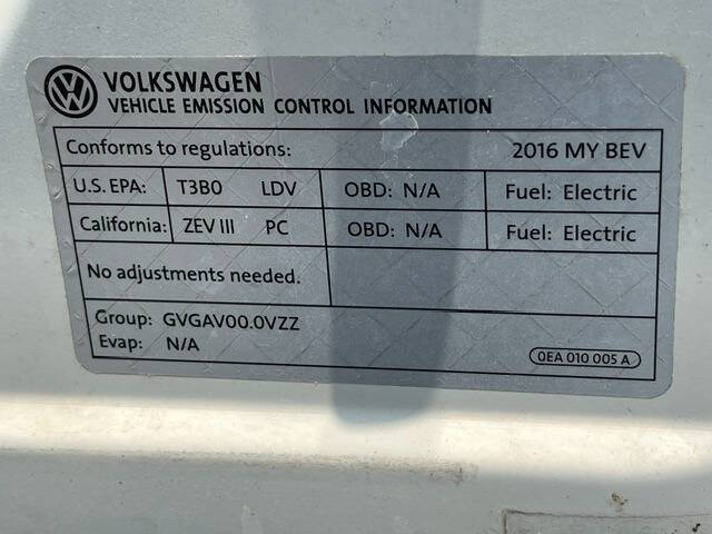 2016 Volkswagen e-Golf SE