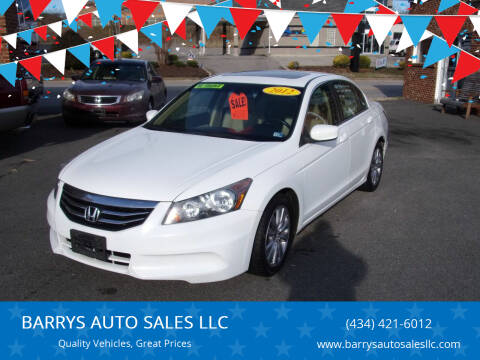 2012 Honda Accord for sale at BARRYS AUTO SALES LLC in Danville VA