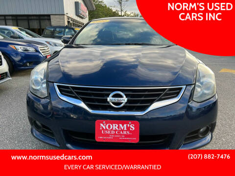 2010 Nissan Altima for sale at NORM'S USED CARS INC in Wiscasset ME