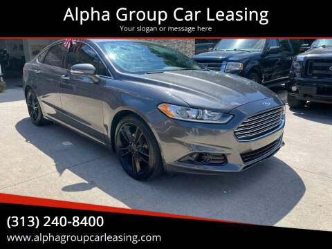 2016 Ford Fusion for sale at Alpha Group Car Leasing in Redford MI