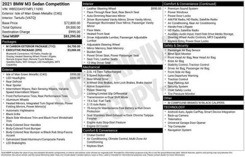 2021 BMW M3 Competition
