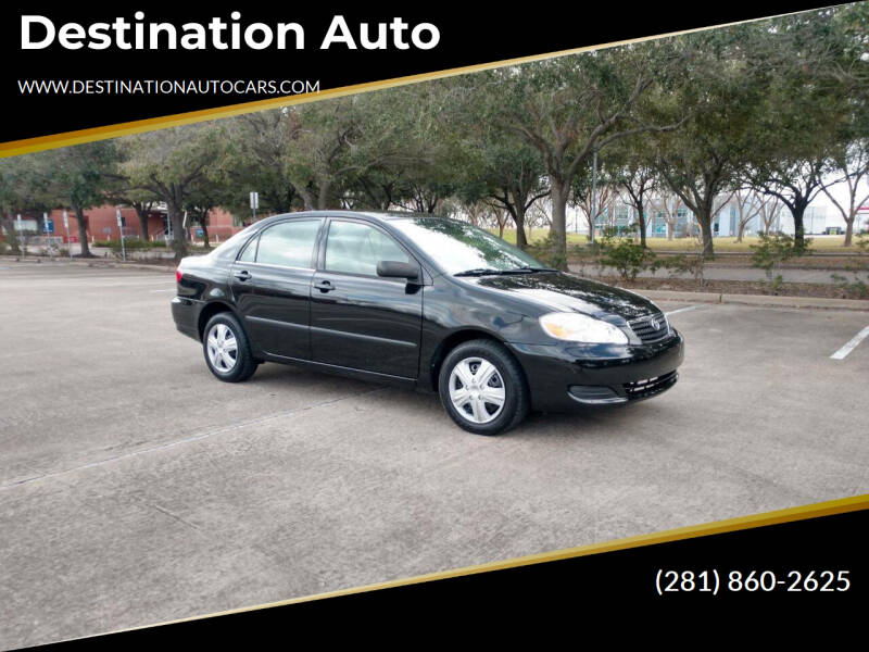 2008 Toyota Corolla for sale at Destination Auto in Stafford TX