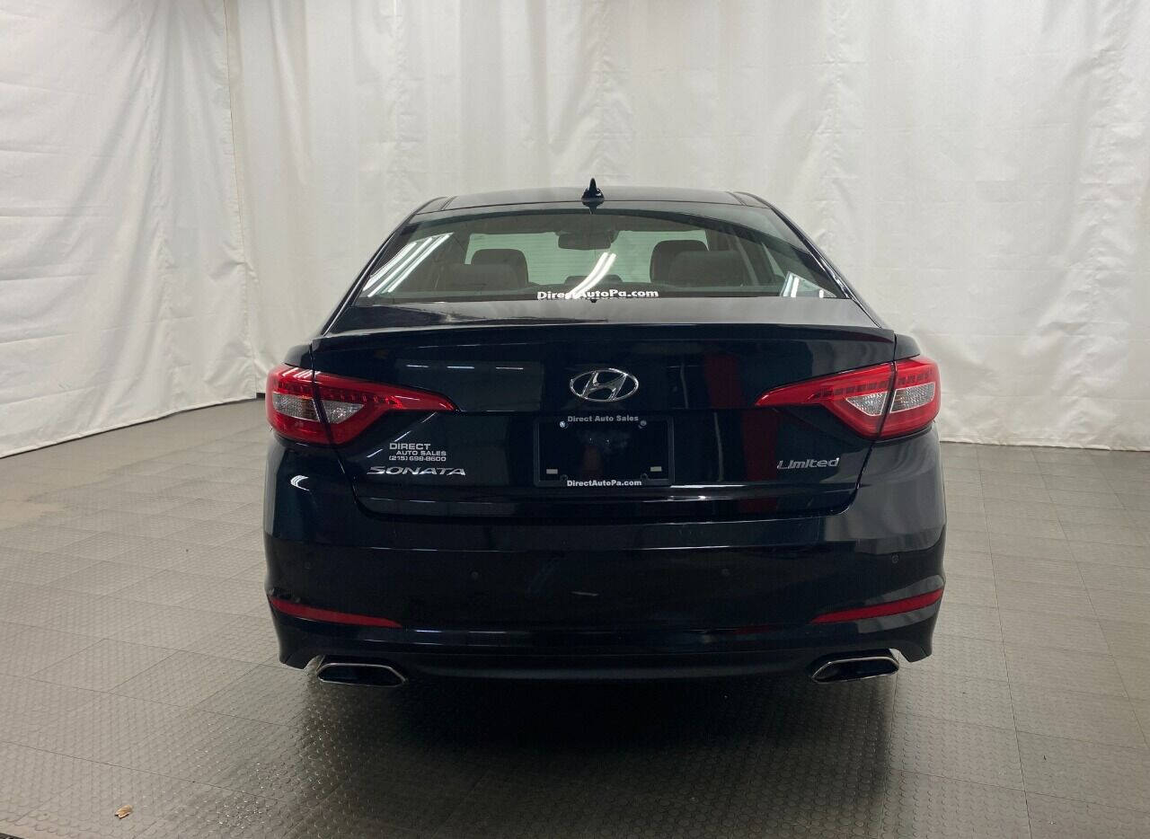 2015 Hyundai Sonata Limited 4dr Sedan - Black exterior view 8