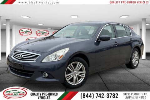 2012 Infiniti G25 Sedan for sale at Best Bet Auto in Livonia MI