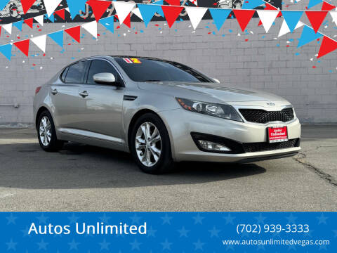 2012 Kia Optima for sale at Autos Unlimited in Las Vegas NV