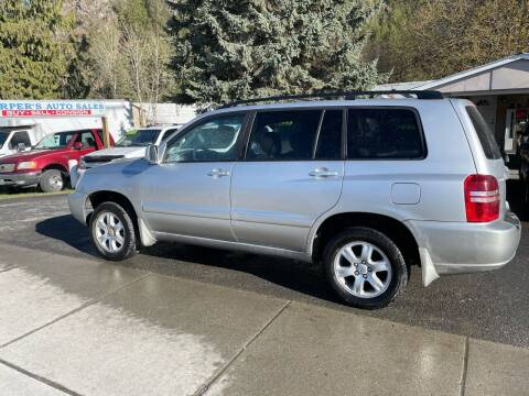 2001 Toyota Highlander for sale at Harpers Auto Sales in Kettle Falls WA