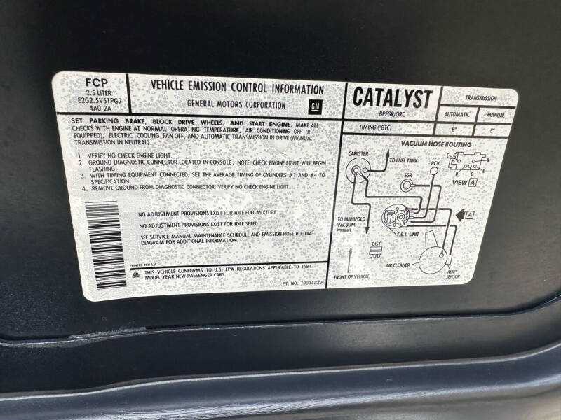 1984 Pontiac Fiero Sport