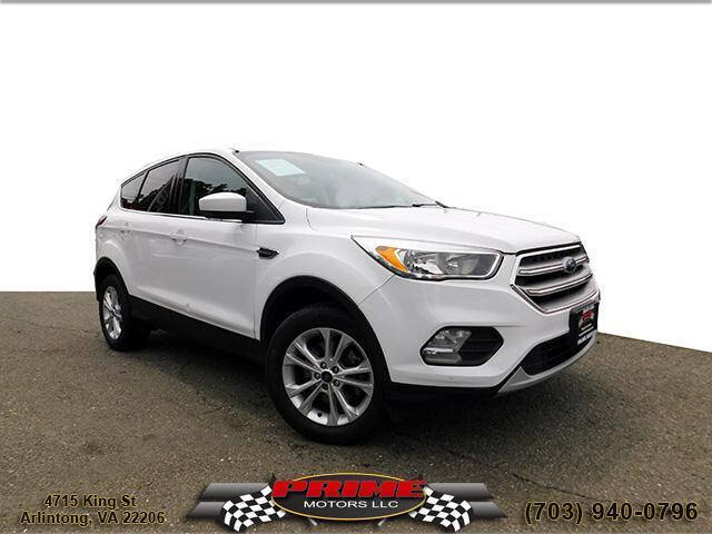 2017 Ford Escape for sale at PRIME MOTORS LLC in Arlington VA