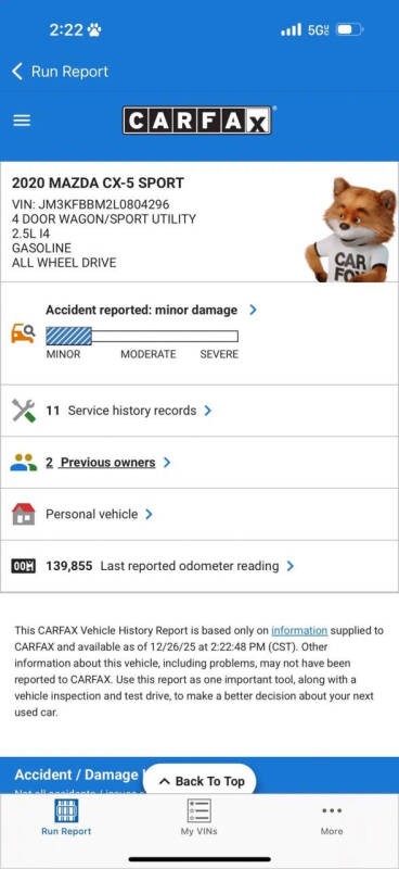 2020 Mazda CX-5 Sport