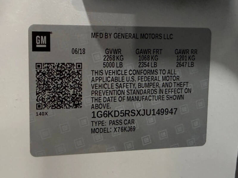 2018 Cadillac CT6 3.6L Luxury