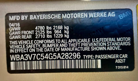 2016 BMW 4 Series 428i