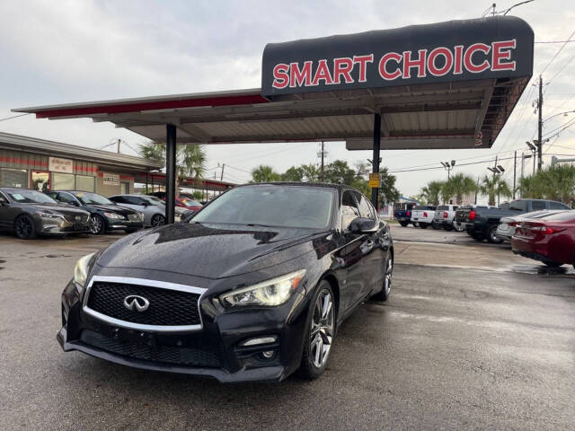 2014 INFINITI Q50 for sale at SMART CHOICE AUTO in Pasadena, TX